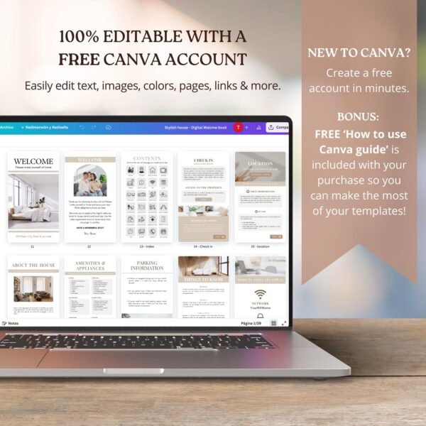 Interactive airbnb digital welcome book mobile template - Image 7